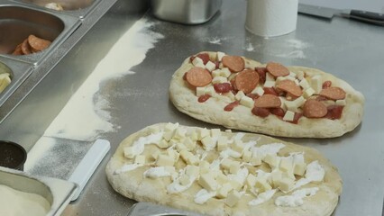 Poster - cooking pizza, Italian food