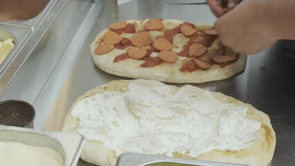 Poster - cooking pizza, Italian food