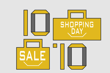 10.10 SALE Shopping Day, Vector illustration.