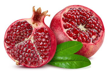 Wall Mural - Pomegranate isolated on white background