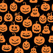 Halloween pumpkin pattern seamless