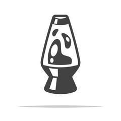 Wall Mural - lava lamp icon transparent vector isolated