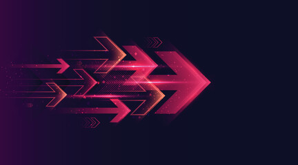 Aufkleber - modern abstract arrows moving at high speed. dynamic motion. technology movement pattern for banner 