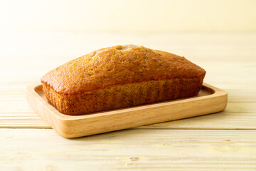 Wall Mural - Homemade banana bread sliced