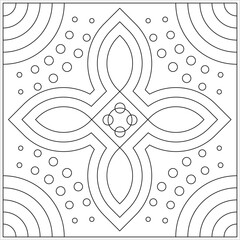 Wall Mural - Geometric Coloring Page M_2208001