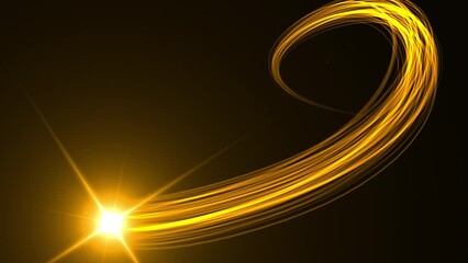 Wall Mural - flow light strokes logo animation effect