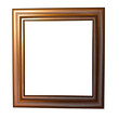 © Gul - metal plastic frame border isolated brown