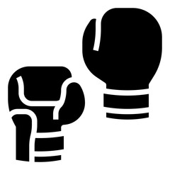 Wall Mural - BOXING glyph icon