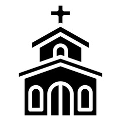 Wall Mural - CHURCH glyph icon