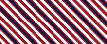 Red And White And Bue Navy Striped Pattern Background