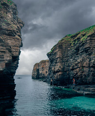 Wall Mural - a beautiful cliff in north scotland