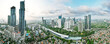 Beautiful panoramic of suburban houses in Jakarta