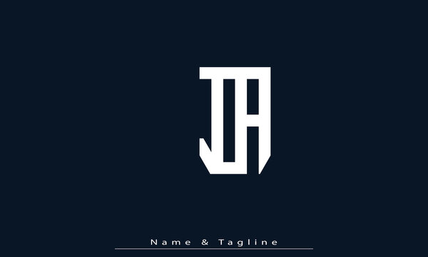 Alphabet letters Initials Monogram logo IA , AI