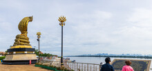 Nakhon Phanom, Thailand, July 31, 2022: This Is Lan Phanom Naka. It Is A Landmark Along The Mekong River, Nakhon Phanom, Thailand.