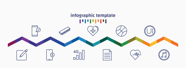 Poster - infographic template with icons and 11 options or steps. infographic for concept. included ,