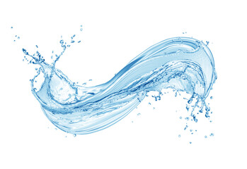 Wall Mural - Water,water splash isolated on white background