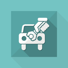 Wall Mural - Car assistance icon