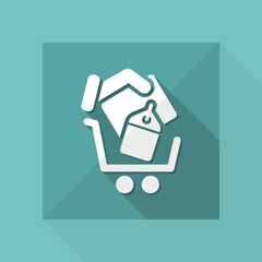 Wall Mural - Shopping cart icon