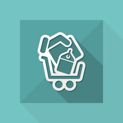 Wall Mural - Shopping cart icon