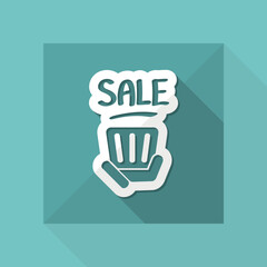 Canvas Print - Discount label icon