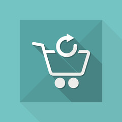 Wall Mural - Refresh shopping cart icon