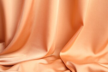 Texture of peach silk as background, closeup