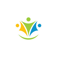 Sticker - social people logo design