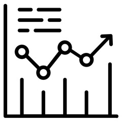 Wall Mural - Line editable icon of a business report