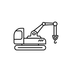 Sticker - crane truck icon