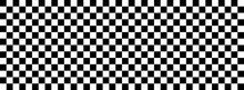 Black White Horizontal Checkered.chess Board Repeatable Texture