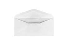 White Blank Open Envelope.