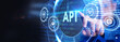 © putilov_denis - API - Application Programming Interface. Software development tool. Business, modern technology, internet and networking concept.