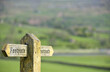 Signpost in Swaledale, Yorkshire Dales