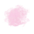 Pink watercolor splotch paint shape png.