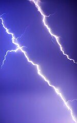 Wall Mural - epic thunderstorm in the night sky. sparkling bright lightning. artwork sketch. gaming rpg backgroun