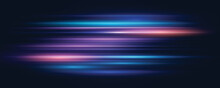 Modern Abstract Speed Line Background. Dynamic Motion Speed Of Light. Technology Velocity Movement Pattern For Banner Or Poster Design. Vector EPS10.