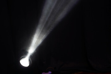 rays of light. rays of light from some reflectors.