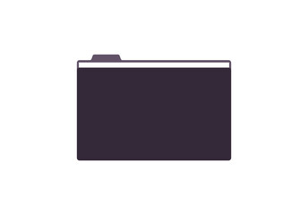 Fototapete - File and folder flat vector illustration.
