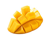Fototapeta Dmuchawce - Beautiful delicious mango isolated on white table background.