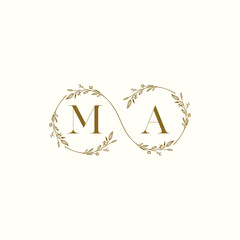 Poster - MA infinity wedding logo initial logo design which is good for branding