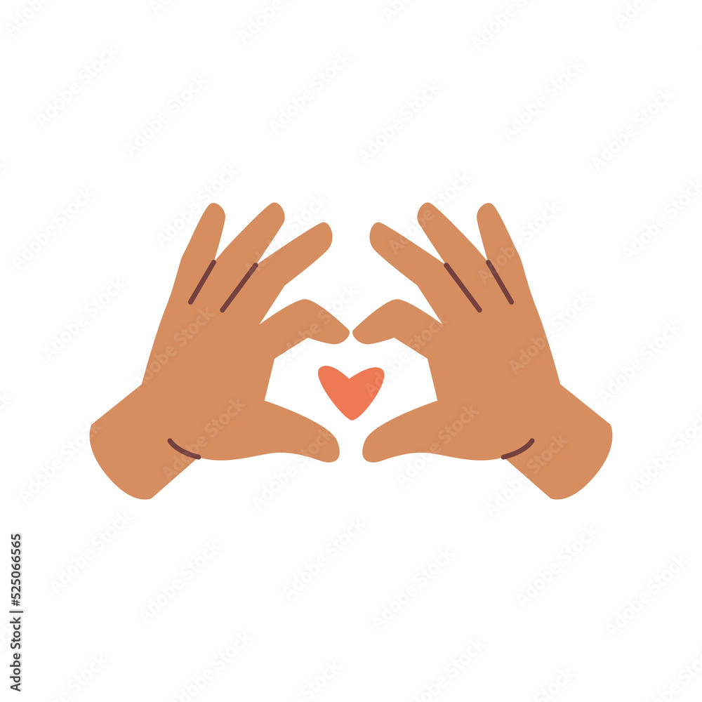Curated visual reference: Fresh Look at Hand Gesture Forming Heart Symbol Of Love And Affection Isolated