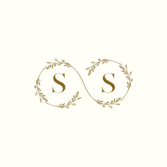 Poster - SS infinity wedding logo initial logo design which is good for branding