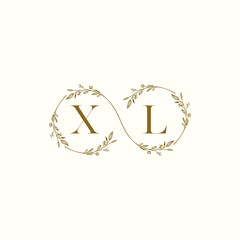 Wall Mural - XL infinity wedding logo initial logo design which is good for branding