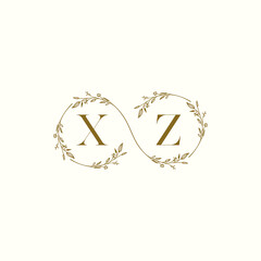 Canvas Print - XZ infinity wedding logo initial logo design which is good for branding