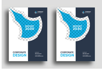 Wall Mural - annual report brochure template flyer design vector leaflet presentation cover business magazine
