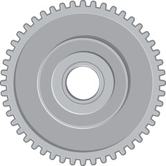 Wall Mural - Gear mechanism cogwheel isolate vehicle spare part