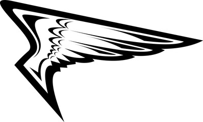 Sticker - Falcon or eagle wing, symbol of freedom