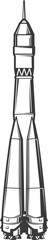 Poster - Rocket spaceship, space ship shuttle spacecraft
