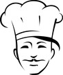 © Vector Tradition - Mexican chef outline vector illustration