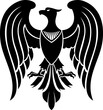 Heraldic eagle, imperial heraldry bird emblem